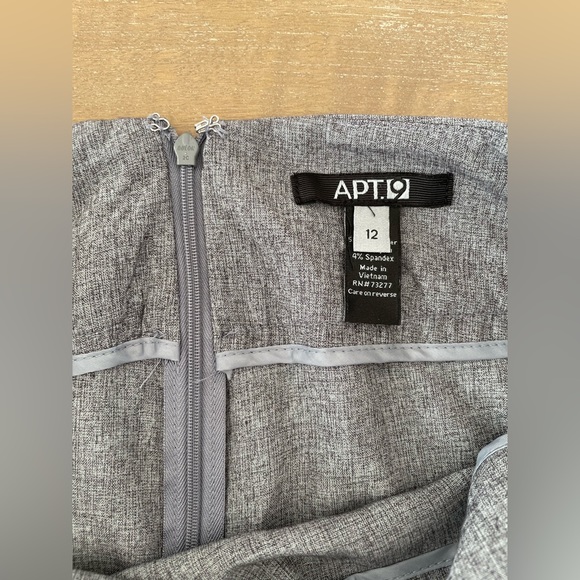 Apt 9 Gray Dressy Skirt in Sz 12 - Picture 3 of 3